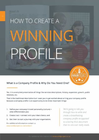 Why you need a company profile 1