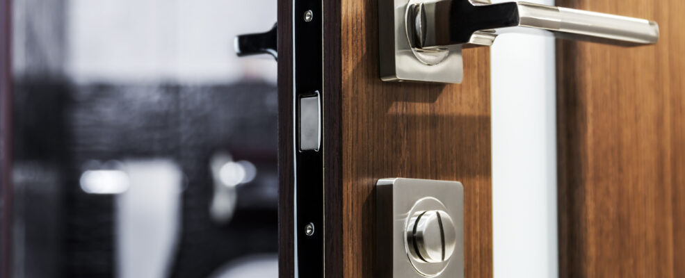 An open door as a metaphor for allowing hackers to simply breach your website by using admin as your username